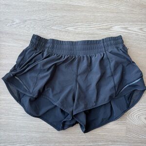 lululemon black Hotty Hot shorts